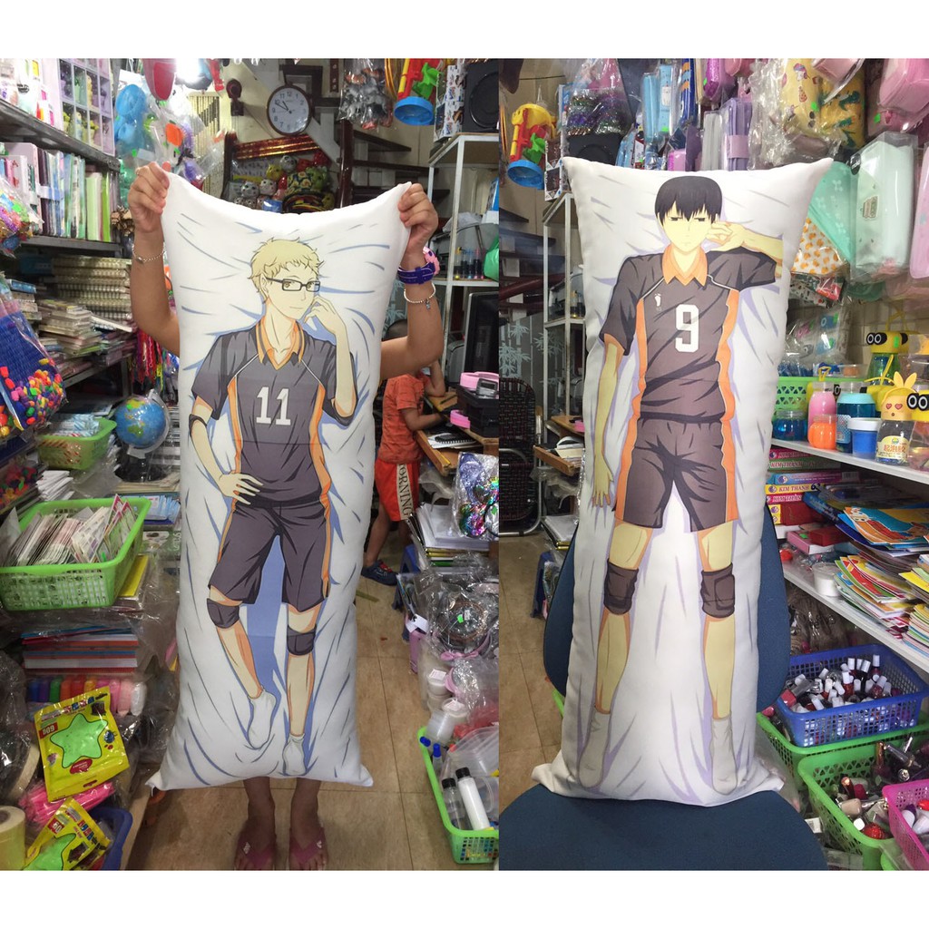 Vỏ gối ôm dài anime 1mx40cm in theo yêu cầu gửi mẫu(dakimakura nhiều mẫu)Haikyuu kimetsu no yaiba, Bungou Stray DogsDaka