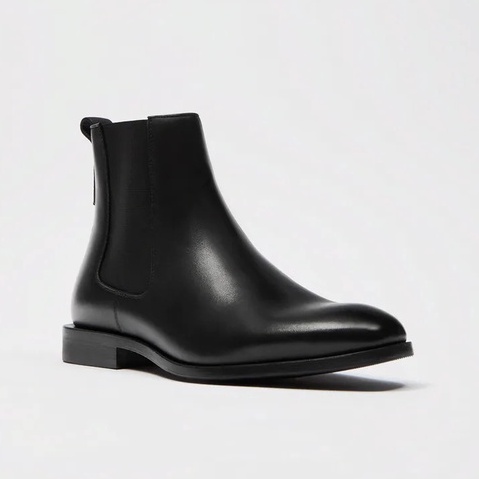 Giày thời trang nam cao cổ Chelsea boots da bò nguyên tấm tăng 3.5cm chiều cao | BigBuy360 - bigbuy360.vn