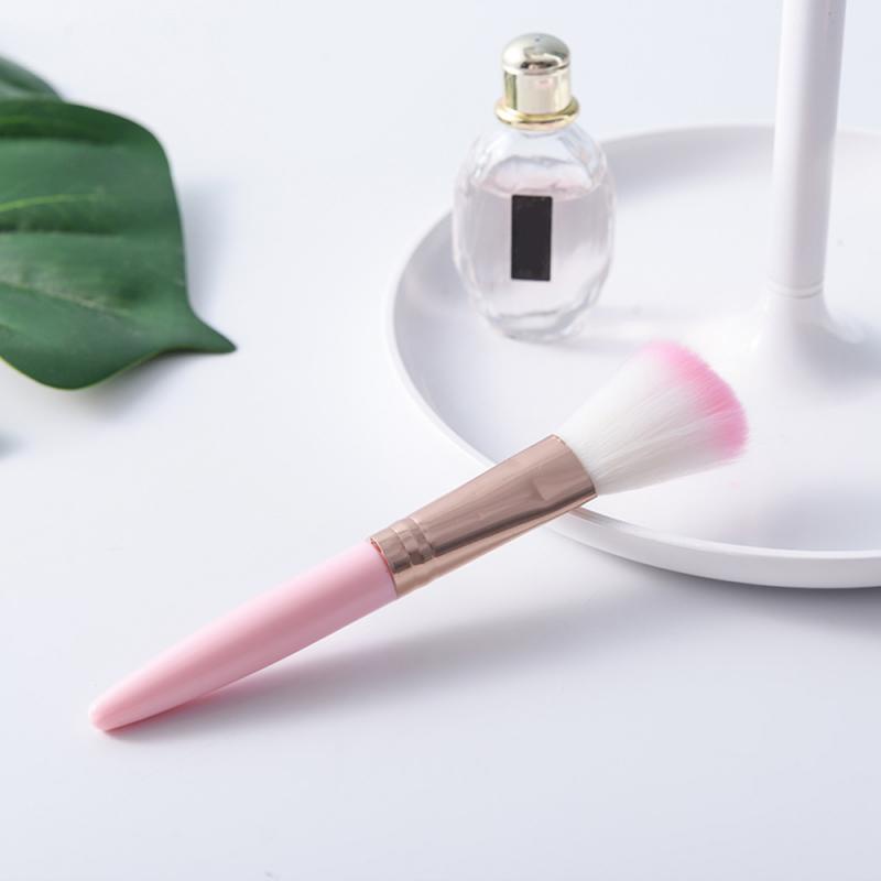 [Hàng mới về] Set 5 cọ trang điểm cầm tay màu hồng/đen mềm mại đa năng