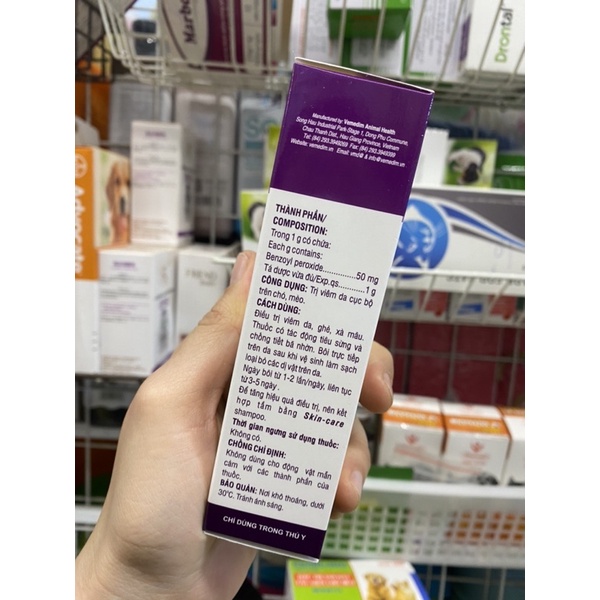 Anti-Derm kem bôi viêm da, ghẻ, xà mâu 40g