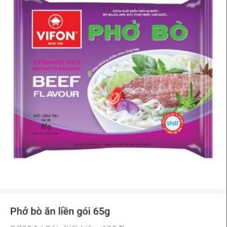 SET 5 GÓI - Phở bò, phở gà Vifon 65g