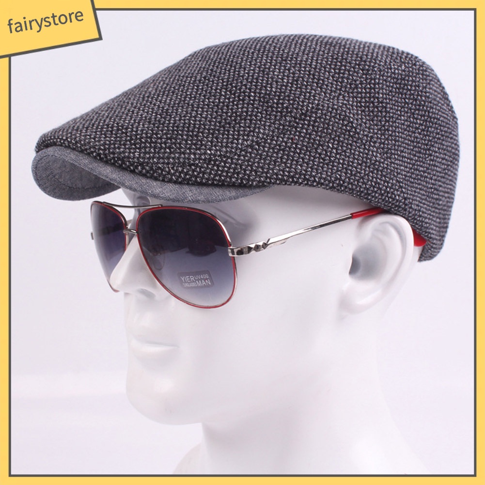 Mũ Nồi Chất Cotton Phong Cách Retro Cho Nam Trung Niên