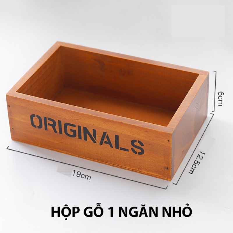 hộp gỗ trang trí: Origanals (6*13*19cm)