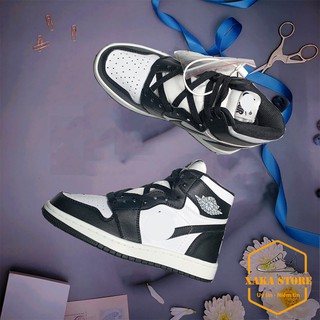 Giầy thể thao nữ sneaker Cao cổ đen trắng