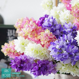 Hoa Giả Hoa Lụa - HOA LỤC BÌNH dài 40cm - 1 Cành 1 Nhánh