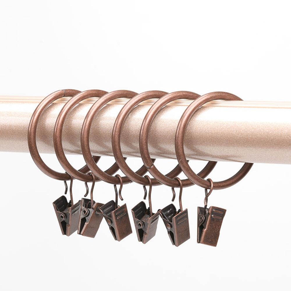 Set 20 Móc Treo Rèm Cửa Hình Tròn Tiếng Ồn Thấp Tiện Dụng