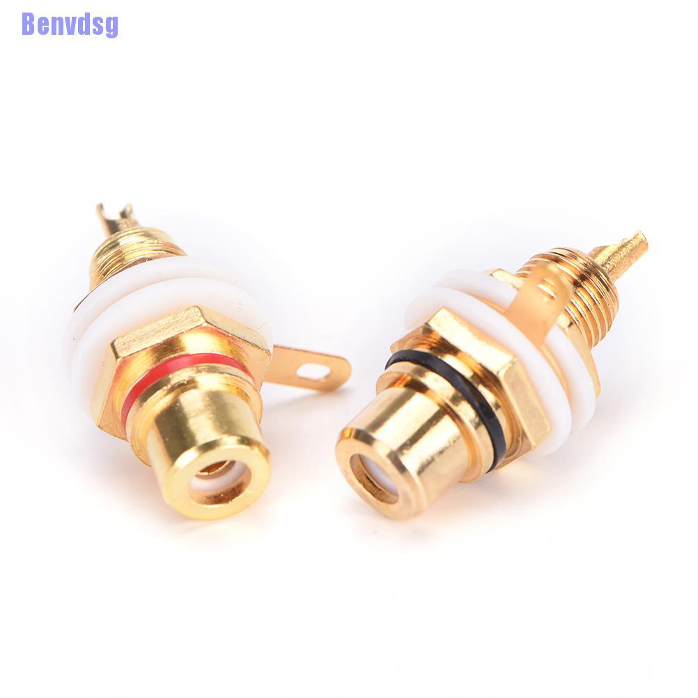 Bộ 10 Jack Rca Mạ Vàng 24k Chất Lượng Cao