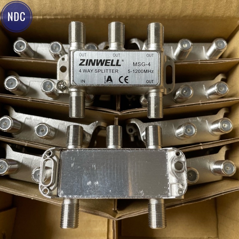 Bộ Chia 2, 3, 4, 6, 8 Zinwell (Đài Loan) Chia Cáp, Anten KTS