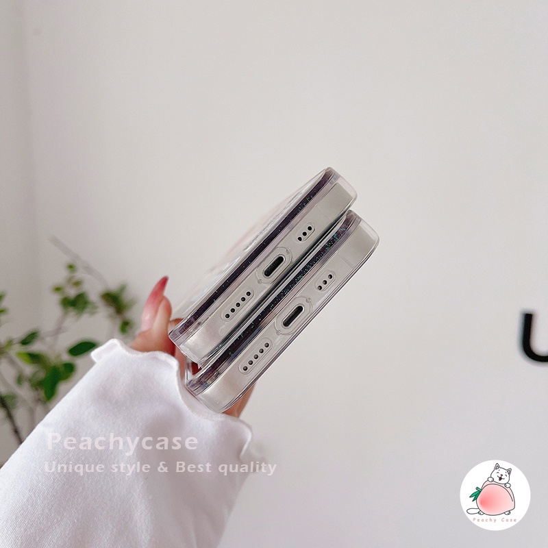 Ốp Điện Thoại Bằng Acrylic Cứng Phối Kim Tuyến Chảy Cho iPhone 14 13 12 Pro Max 11 Xr 7 8 Plus 6 Xs X Xsmax