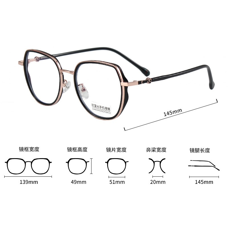 Mắt Kính Thời Trang Chống Ánh Sáng Xanh Phong Cách Cổ Điển Cho Nam Và Nữjz2817 | BigBuy360 - bigbuy360.vn