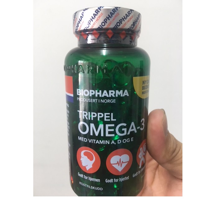 Dầu cá Fish Oil  Na-uy dành cho mọi lứa tuổi(TRIPPEL OMEGA -3)