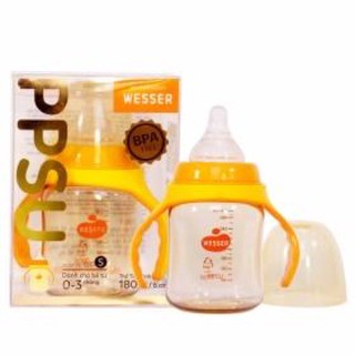 Bình sữa wesser cổ rộng ppsu 180ml/260ml