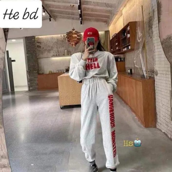 Bộ The Hell Chất Liệu Nỉ Chân Cua | BigBuy360 - bigbuy360.vn