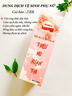 Dung dịch vệ sinh phụ nữ cầu bình an