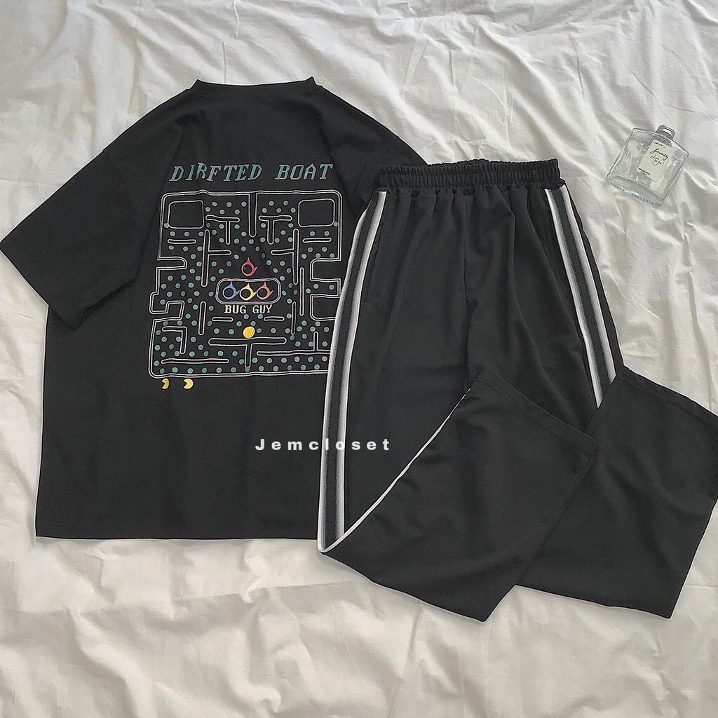 Áo Phông Nam Nữ Tay Lỡ Form Rộng Đẹp Giá Rẻ Cổ Tròn Màu Đen / Áo Phông Unisex ATS4 | BigBuy360 - bigbuy360.vn