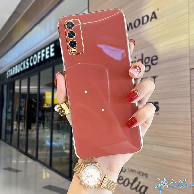 Ốp Điện Thoại Silicon Mềm Kết Cấu Sang Trọng Bảo Vệ Cho Vivo Y20 Y20i Case Y12S Y12A Y20S 2022