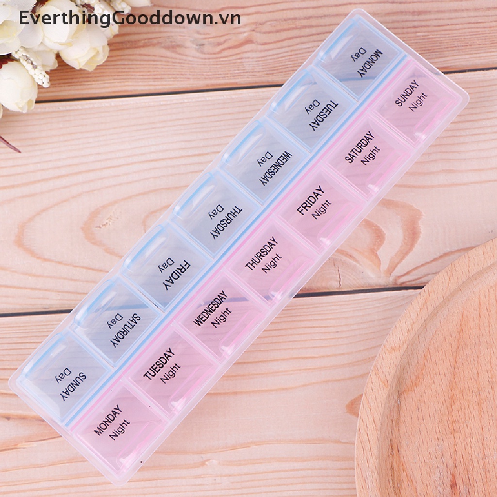 Everthingooddown Hộp Đựng Thuốc 1-7 Ngày Ốp