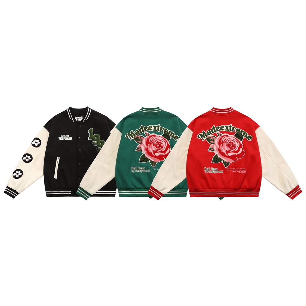Áo khoác Made Extreme Roses 1994 Varsity Jacket
