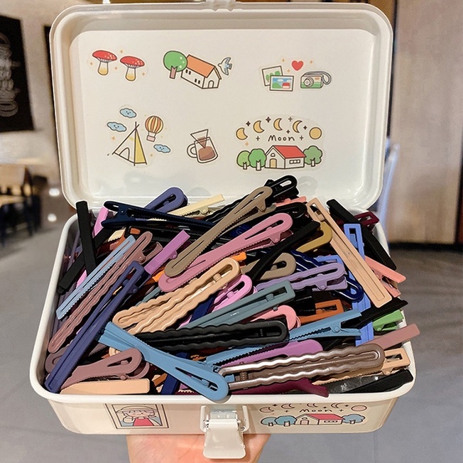 10 Kẹp tóc nhiều màu sắc