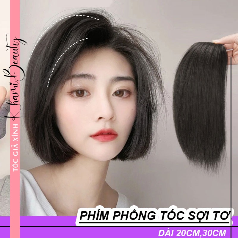 Phím phồng tóc loại thẳng, sợi tơ tự nhiên, dài 30cm, 40cm