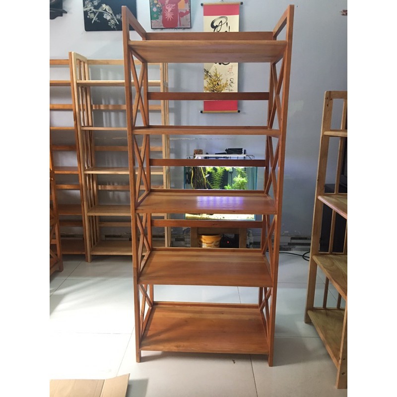 Kệ Lò Vi Sóng Gỗ 5 Tầng Ngang 64cm Sâu 38cm
