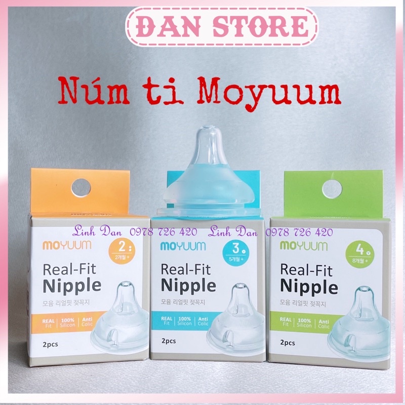 Núm ti moyuum số 1 2 3 4 chính hãng giá tốt, Núm ty Moyuum số 3 số 4 chính hãng Hàn Quốc