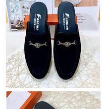Giày sục nỉ nam phối xích ong ngang thời trang