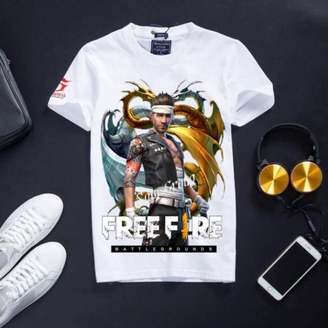 [Siêu Hot] Áo Thun Free Fire Cực Ngầu - SONG LONG QUYỀN