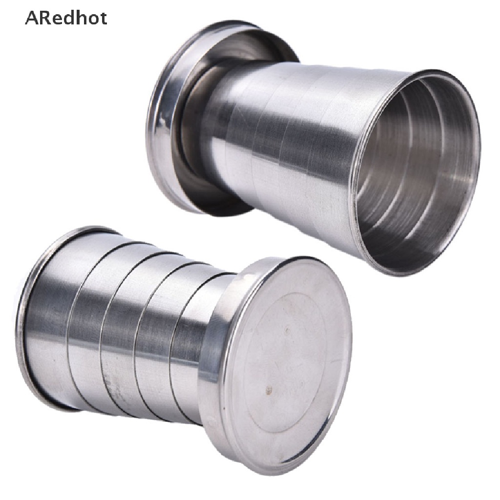 Cốc du lịch dạng gập bằng thép không gỉ nhỏ gọn tiện lợi