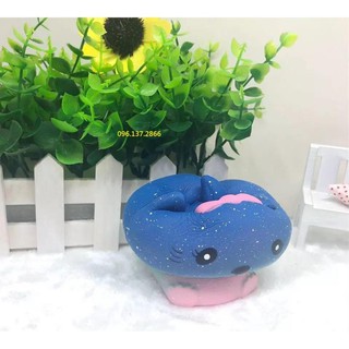 Squishy Mèo xanh Galaxy to 13cm