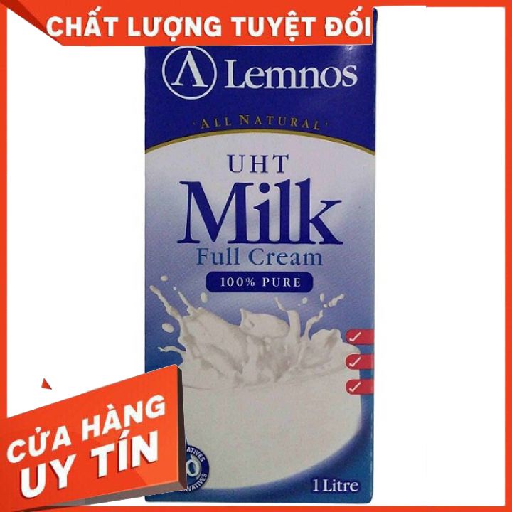 Sữa tươi Lemnos Úc  Australia's Own nguyên kem Thùng 12 hộp 1L- Sữa tươi không đường