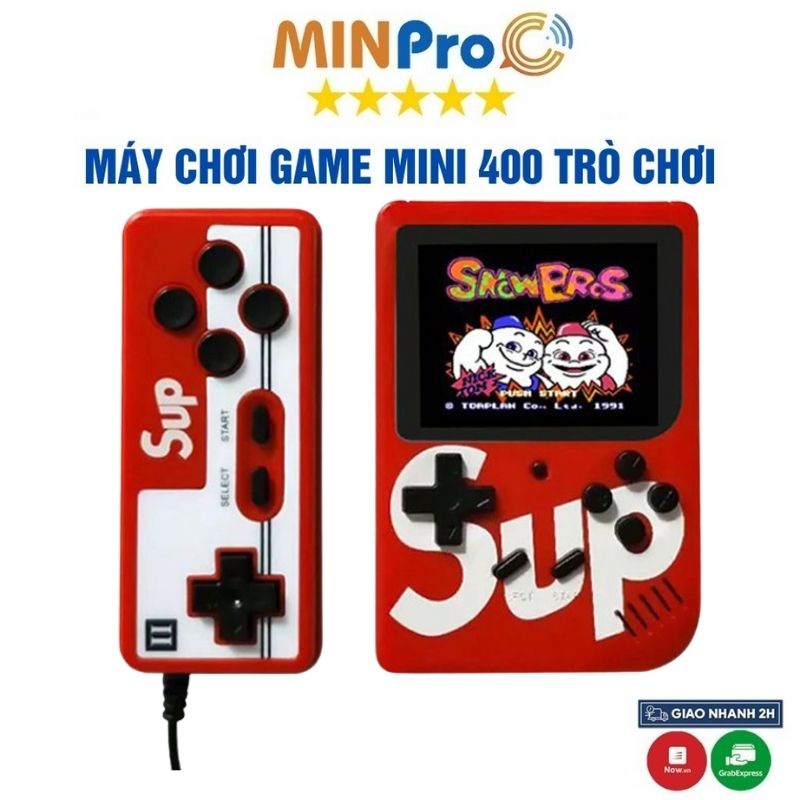 Máy chơi game cầm tay mini SUP hơn 400 trò chơi huyền thoại, chơi game điện tử 4 nút cao cấp giá rẻ - Minpro