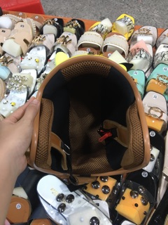 Nón bảo hiểm 3/4 Pikachu và doraemon