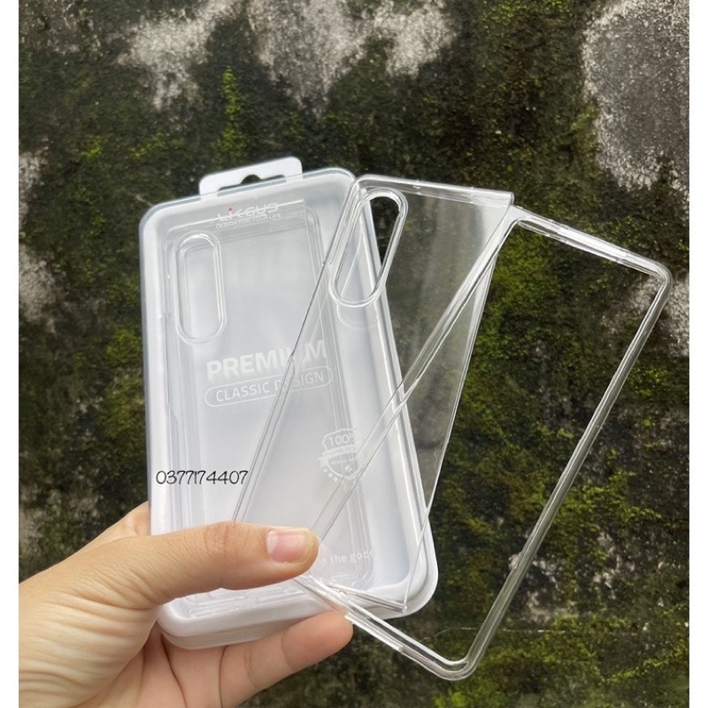 Ốp likgus trong cứng cho Samsung Z Fold 3 5G mỏng nhẹ siêu đẹp