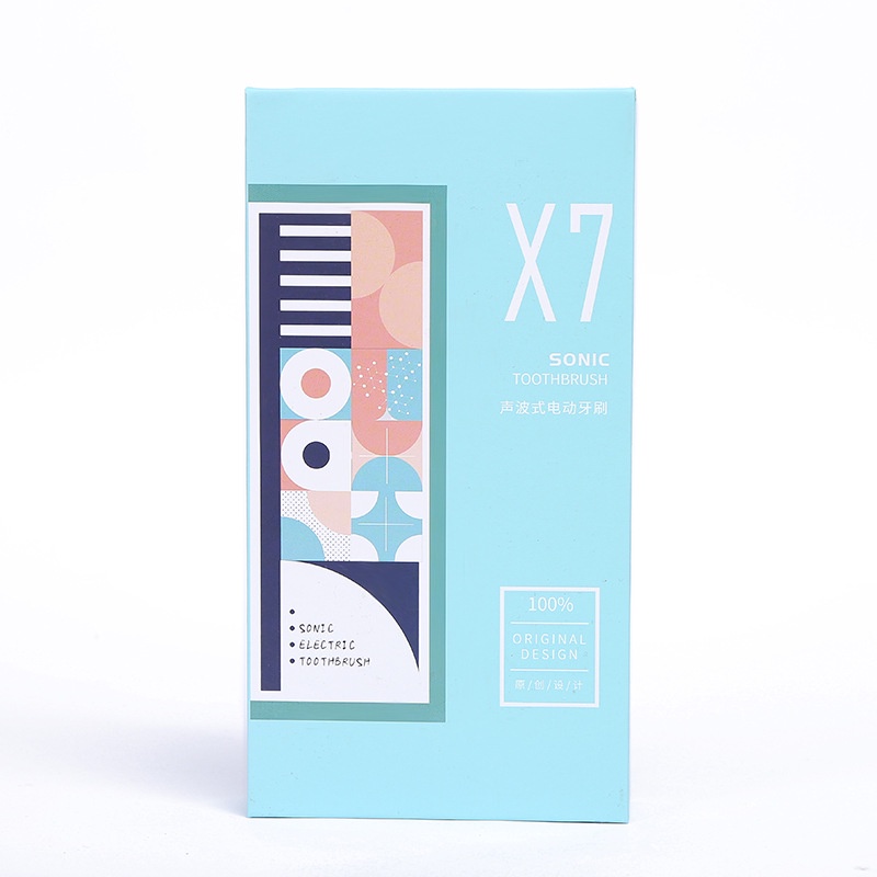 Bàn chải điện Sonic Pro X7 Thế Hệ Mới, Bàn chải đánh răng điện công nghệ châu Âu 6 chế độ rung, tặng kèm 4 đầu chải