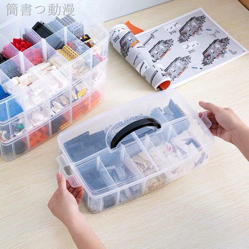 Hộp Đựng Đồ Chơi Lego Bằng Nhựa Trong Suốt Nhiều Tầng Tháo Rời Được 12.24