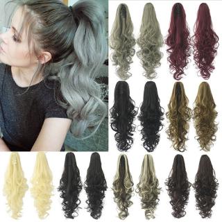 Tóc Giả Đuôi Ngựa Dài Xoăn Dày Bằng Sợi Tổng Hợp Dành Cho Nữ