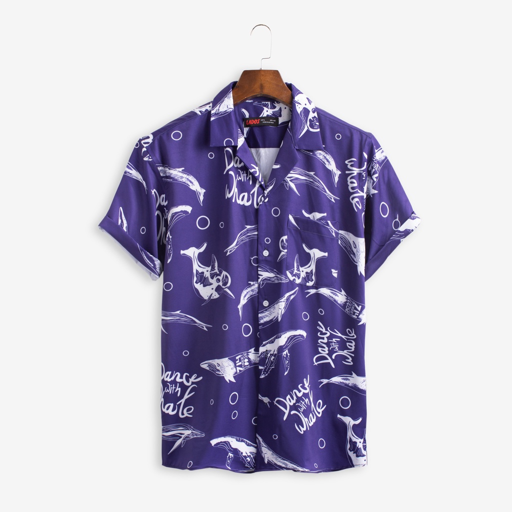 Áo Sơ Mi Nam Tay Ngắn Form Rộng Họa Tiết 4LUCKY - 8066 - Chất sơ mi lụa không nhăn, co giãn tốt. thấm hút mồ hôi tốt | BigBuy360 - bigbuy360.vn