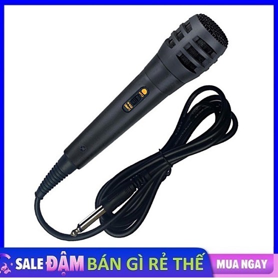 Micro có dây karaoke jack 6.5mm nhỏ gọn dùng cho loa bluetooth, loa di động