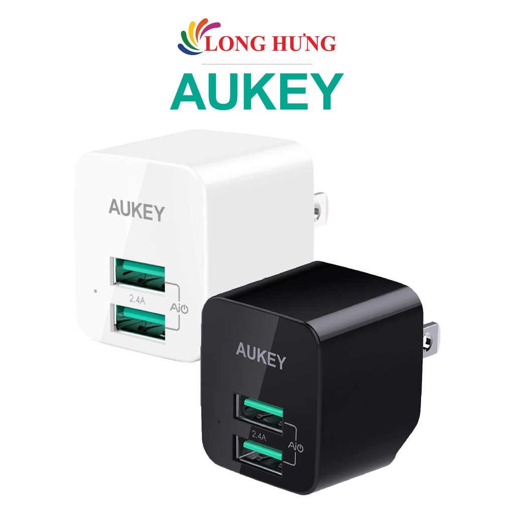 Cốc sạc Aukey 2USB 2.4A PA-U32 - Hàng chính hãng