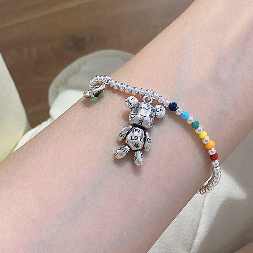 Vòng cổ Thép Titan Mặt Hình Hoạt Hình Đơn Giản Thời Trang Hàn Quốc