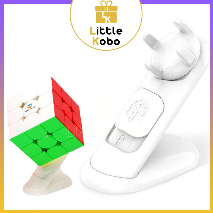 [Gan Display Stand] Đế Gan Rubik Cao Cấp Đế Kê Gan Cube Stand Rubic Loại Xoay Hộp Đỏ