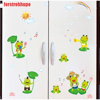 Decal Dán Tường Hình Ếch Vui Nhộn