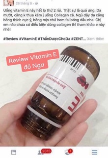 Vitamin E đỏ của Nga mẫu mới dạng vỉ