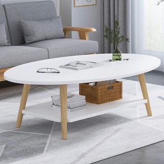Bàn trà bắc âu hình trứng 2 tầng NL56