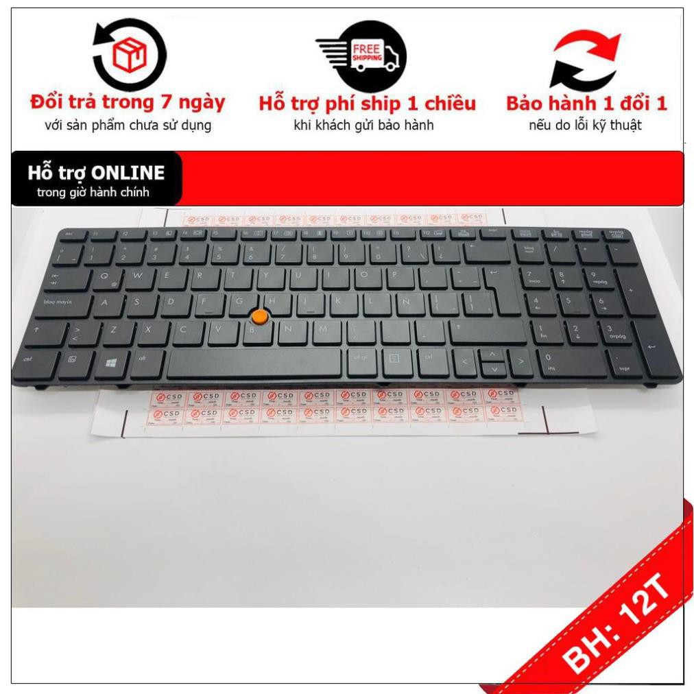 [Mã ELMS5 giảm 7% đơn 300k] [BH12TH] . Bàn phím Laptop HP Elitebook 8560w 8570w Loại Zin có Chuột và Đèn LED bàn phím -