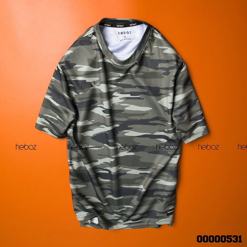 Áo thun lạnh HB camo 4M-co dãn tốt thấm hút nhanh - 00000531