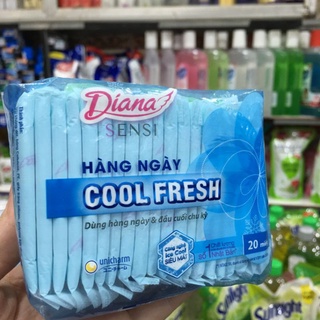 Băng vệ sinh siêu mát lạnh hằng ngày Diana sensi Cool Fensh (20 miếng/gói).