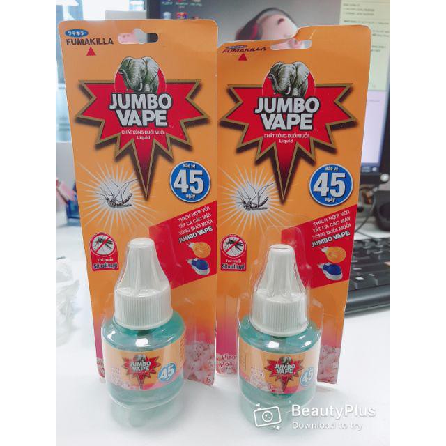 Combo 2 Tinh dầu đuổi muỗi Jumbo công nghệ Nhật + đầu cắm xông tinh dầu đuổi muỗi