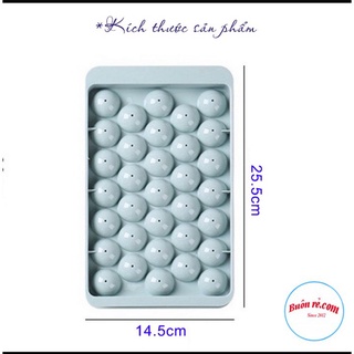 Khay đá thạch bi tròn 33 viên 